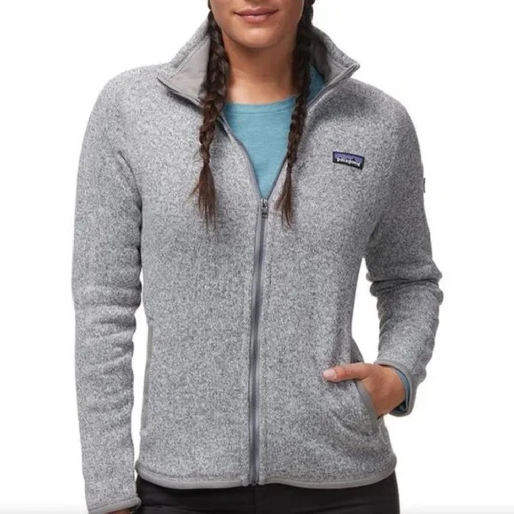 Patagonia Women's Heather Gray Full-Zip Fleece Jacket